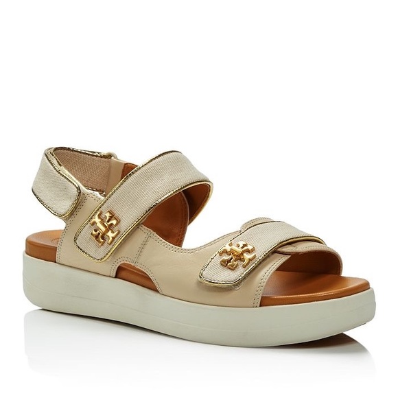 Tory Burch Women's Kira Sport Slingback Sandals in Dulce De Leche/Cream  iuu.org.tr